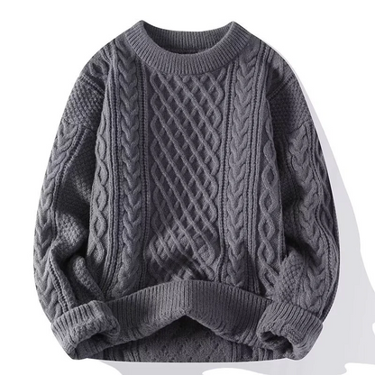 Bequemes Sweatshirt Wollmischung Locker Gerippt