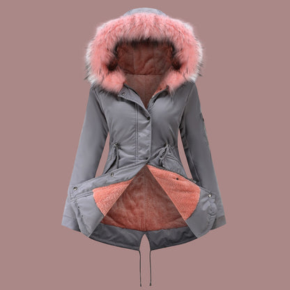 Warme Parka Mittel Länge Damen Mantel