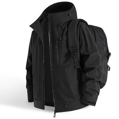 Wasserfeste Sportjacke Kapuze Outdoor