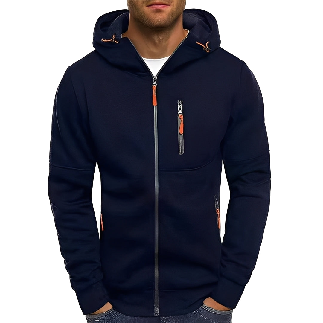 Stilvolle Herrenjacke Modern Kapuze