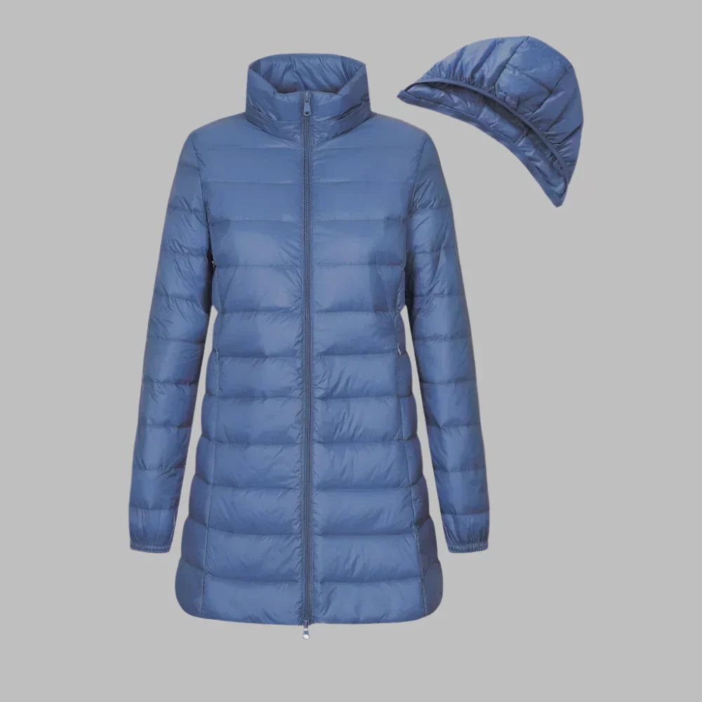 Wasserabweisende Steppjacke Mit Kapuze Kurz