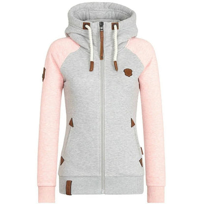 Kapuzenpullover Slim Fit mit Reißverschluss und Tasche