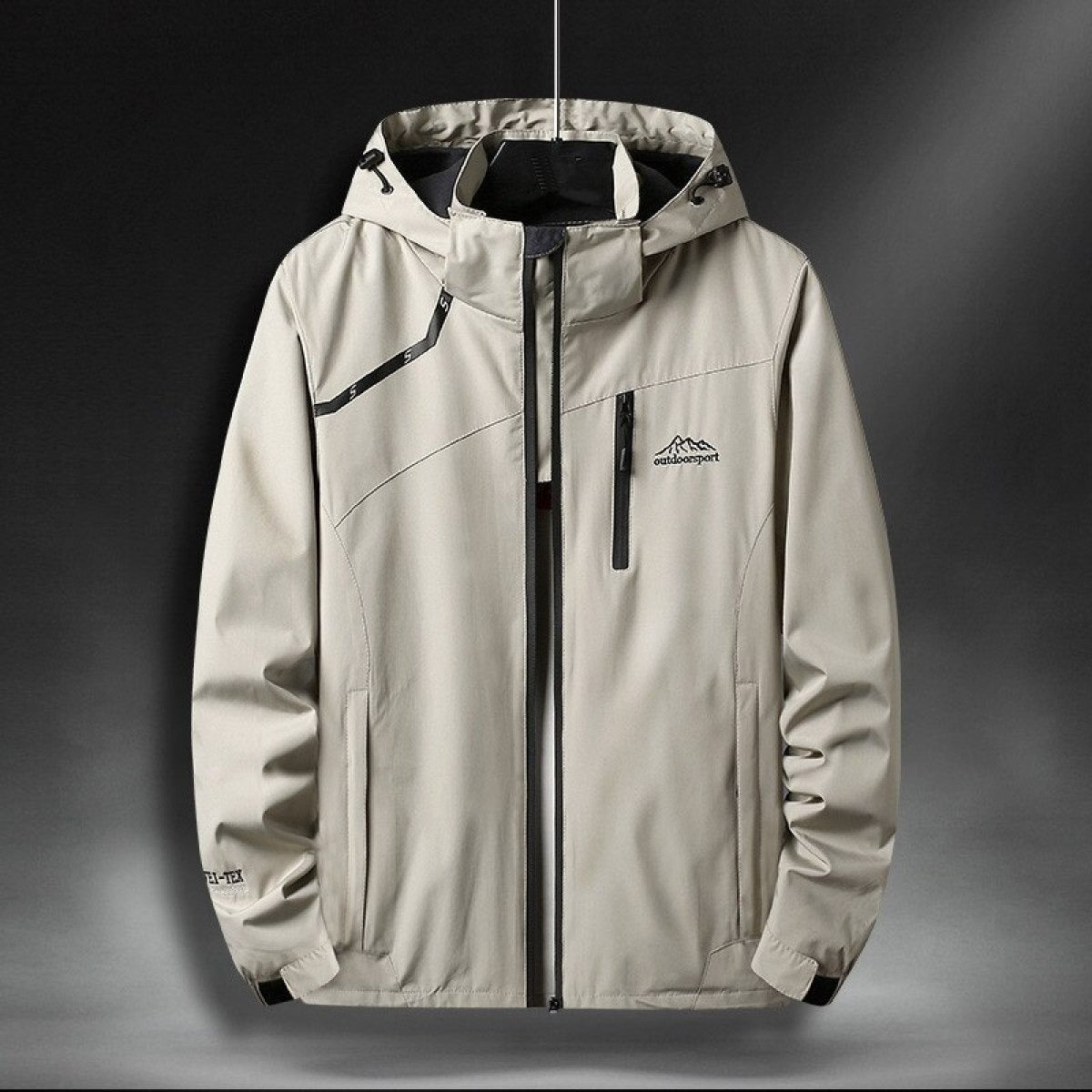 Herren Outdoor-Jacke Kapuze Sportlich