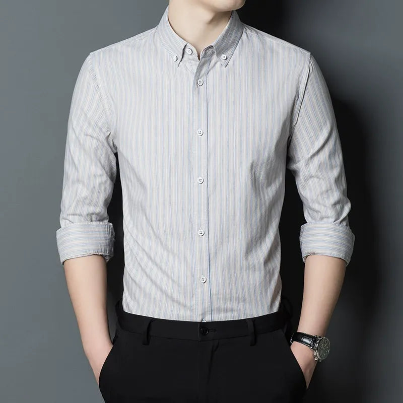 Elegante Herrenkleidung Slim Fit Streifen