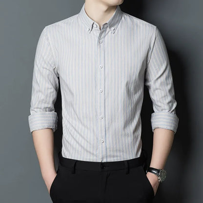 Elegante Herrenkleidung Slim Fit Streifen