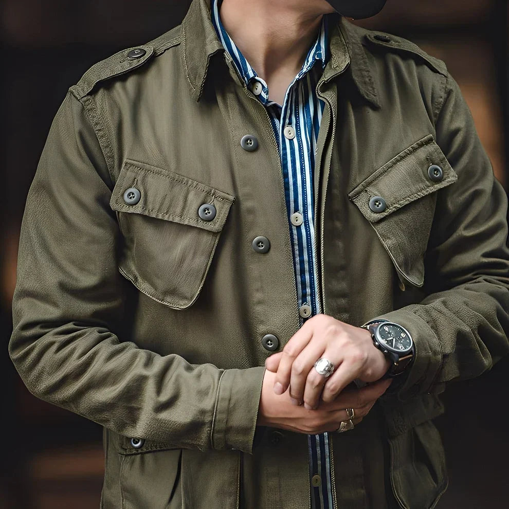 Herren Classic-Parka mit Taschen - IdealeKleiden
