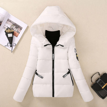 Wintersteppjacke Damen Warm Gefüttert Kapuze