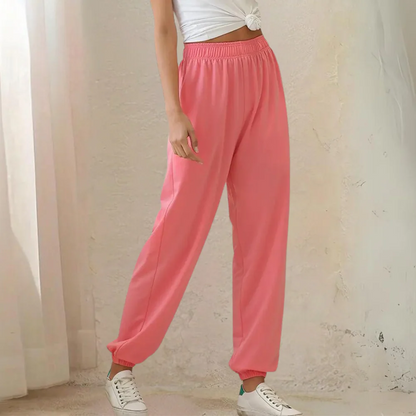 Bequeme Sweatpants Weite Passform Baumwolle Elastisch