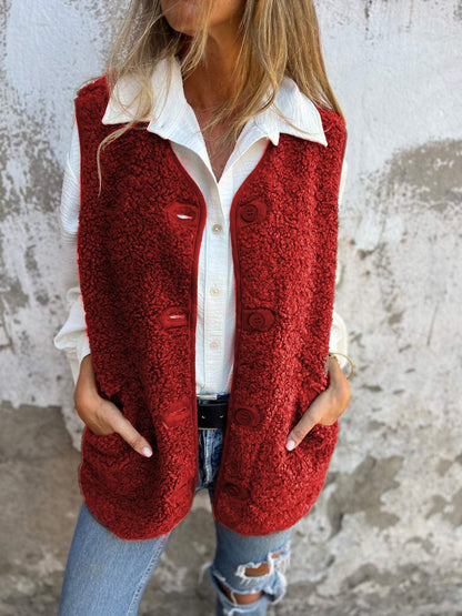 Weiche Lammfellfleece Kleidung Lockere Passform