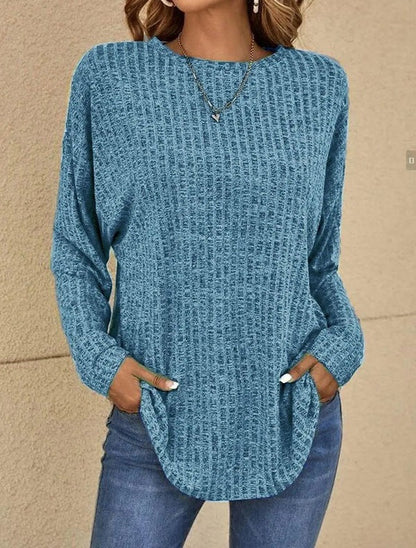 Bequemes Langarm-Shirt Relaxed Fit