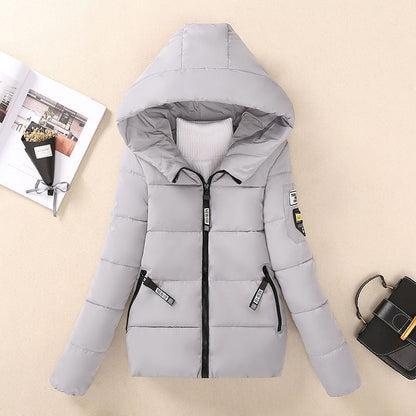 Wintersteppjacke Damen Warm Gefüttert Kapuze