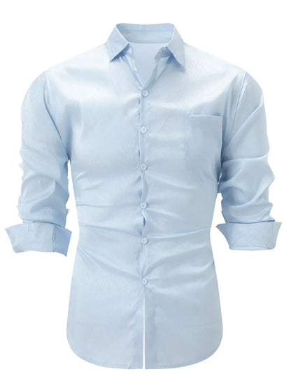 Elegantes Kleid Slim Fit Seide Spitze Kragen