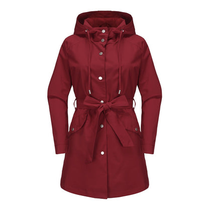 Wasserabweisende Windbreaker Jacke Sportlich Tailliert