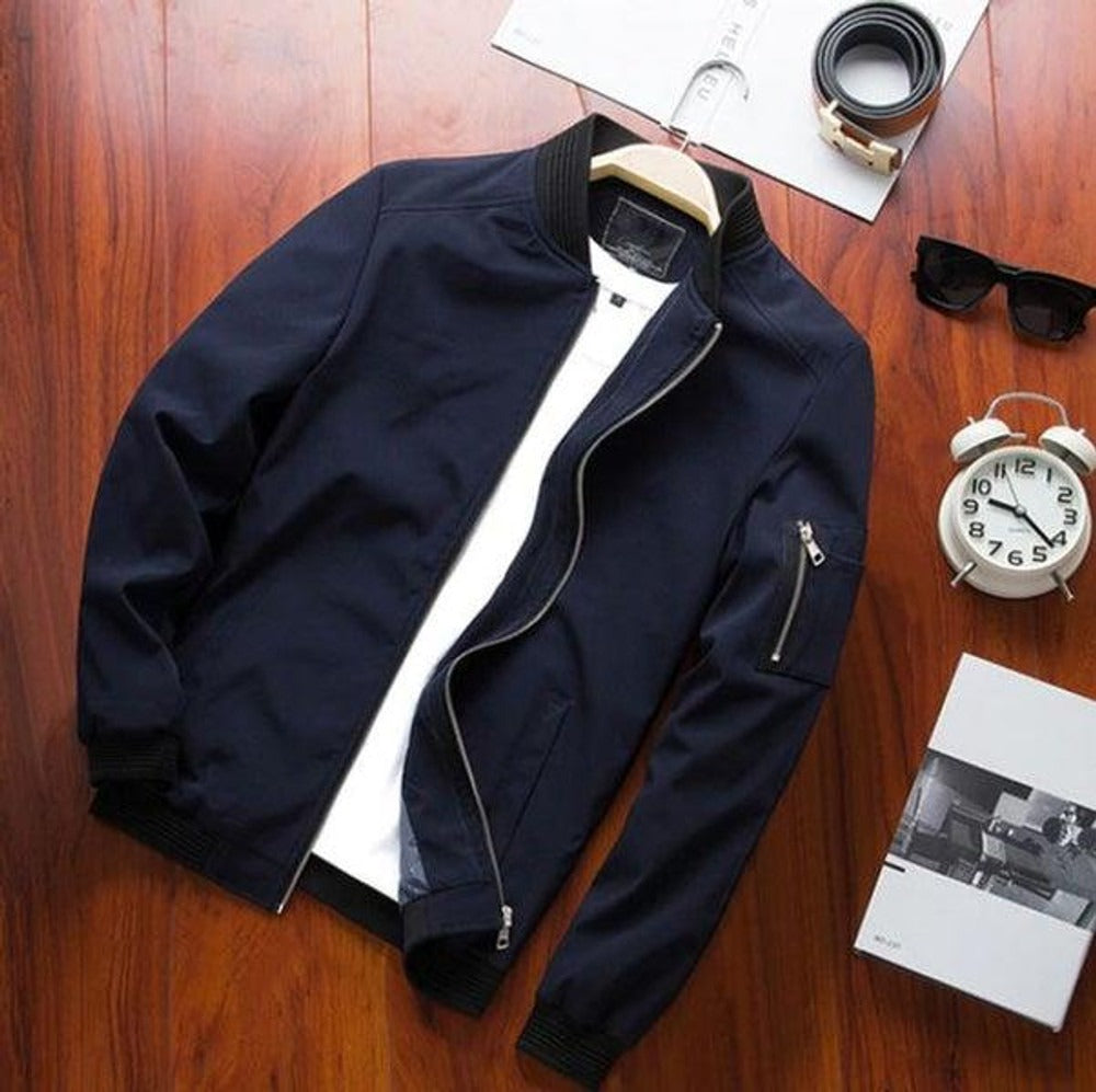 Stylische Bomberjacke Winddicht Sportlich