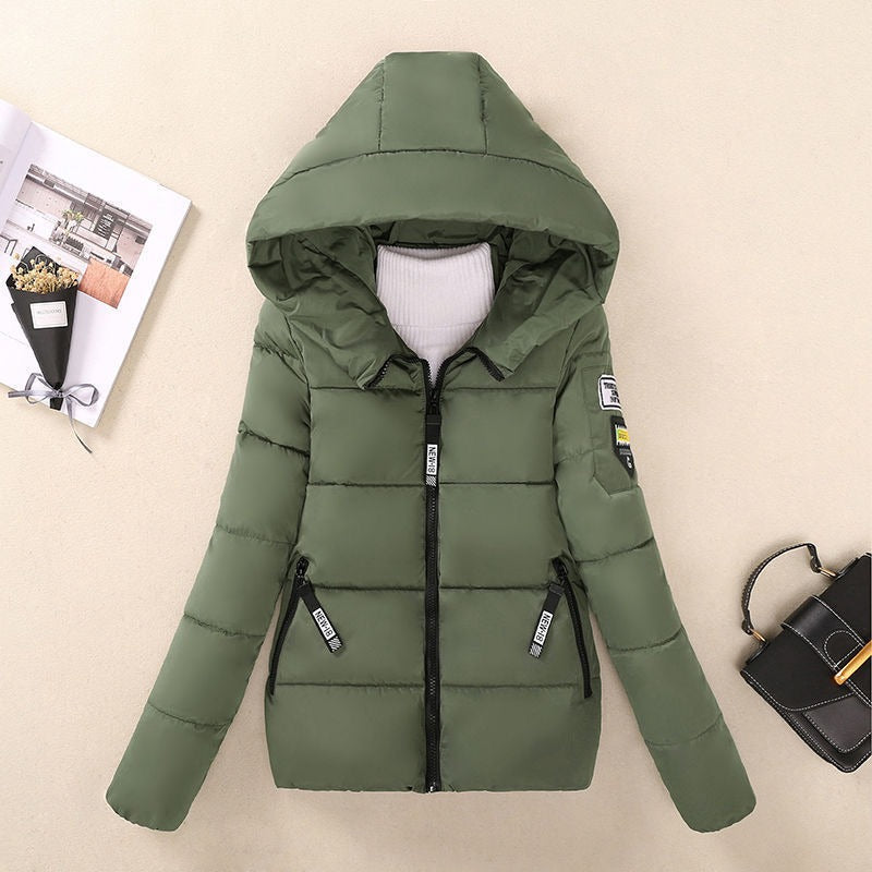 Wintersteppjacke Damen Warm Gefüttert Kapuze