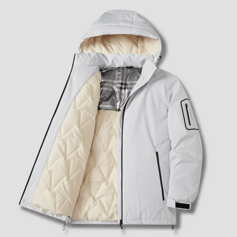 Warme Winterjacke Kapuze Gepolstert Outdoor