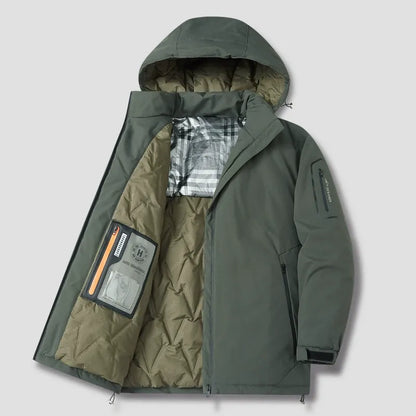 Warme Winterjacke Kapuze Gepolstert Outdoor