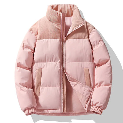 Winter Pufferjacke XXL Gepolstert Cordkragen