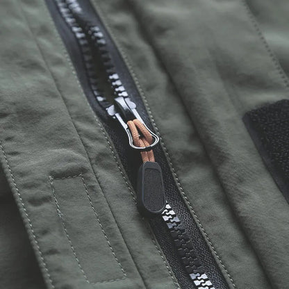 Herren Freizeitjacke Funktionale Taschen Outdoor - IdealeKleiden