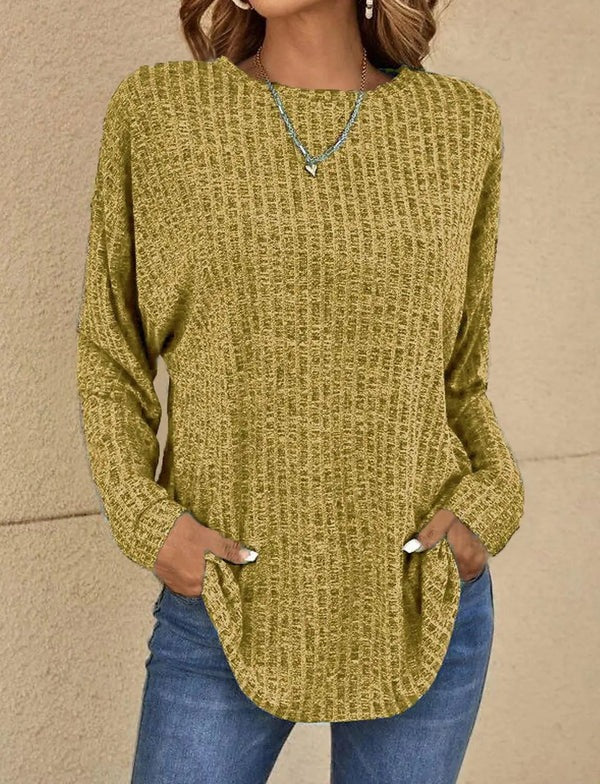 Bequemes Langarm-Shirt Relaxed Fit
