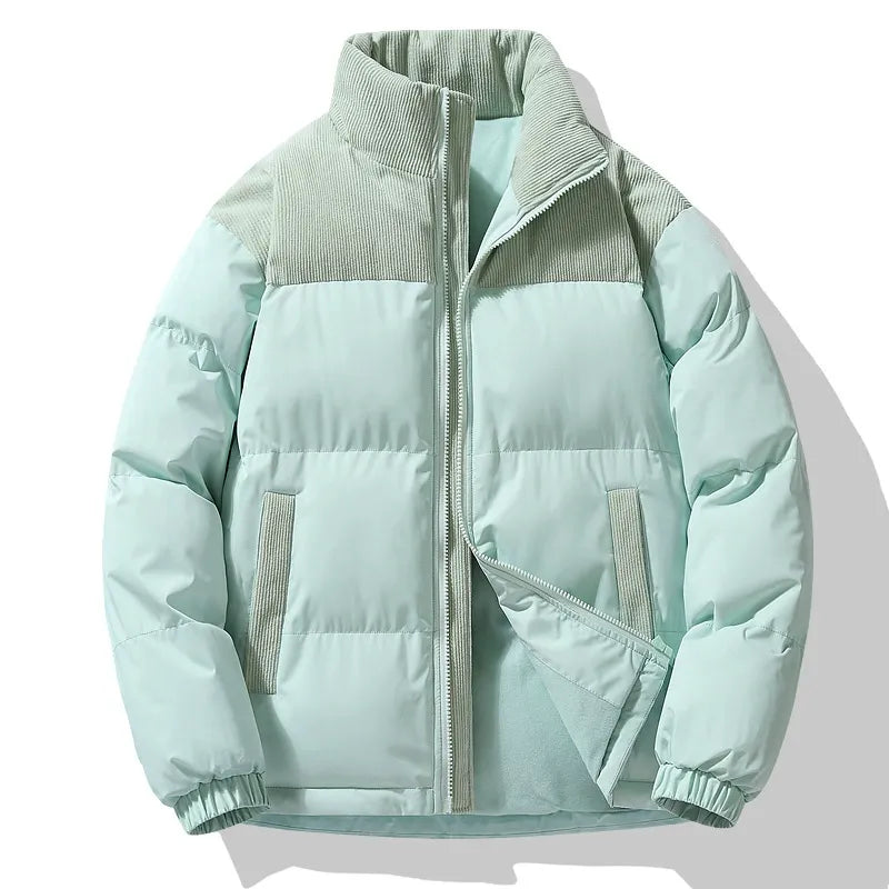 Winter Pufferjacke XXL Gepolstert Cordkragen