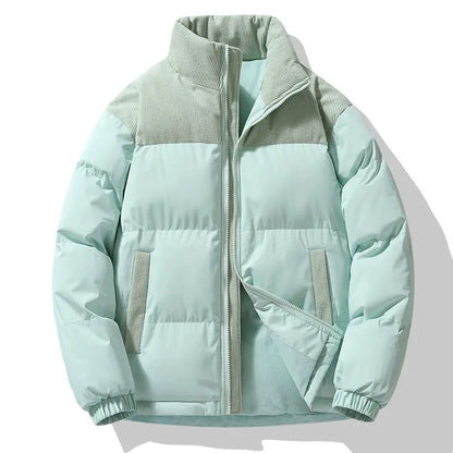 Winter Pufferjacke XXL Gepolstert Cordkragen