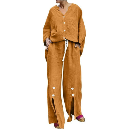 Kleiden Set Strickjacke und Hose Bequem Baumwoll