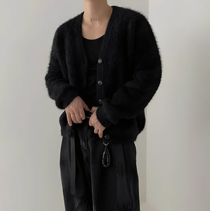 Bequemer Strickpullover für Herren aus Wolle