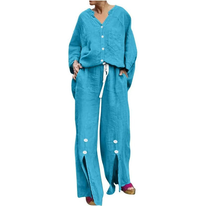 Kleiden Set Strickjacke und Hose Bequem Baumwoll