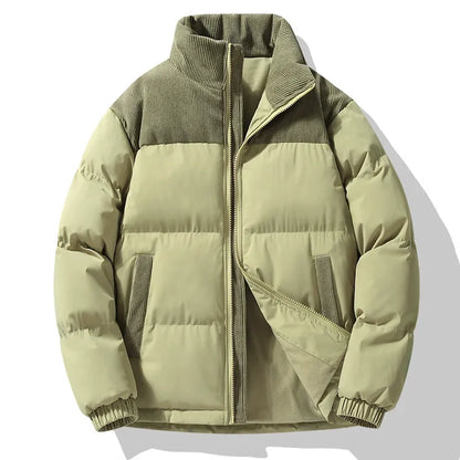Winter Pufferjacke XXL Gepolstert Cordkragen