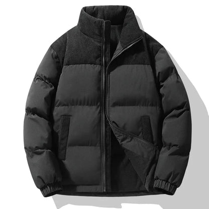 Winter Pufferjacke XXL Gepolstert Cordkragen