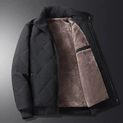 Warme Winterjacke Gepolstert Fleece Innenwinddicht