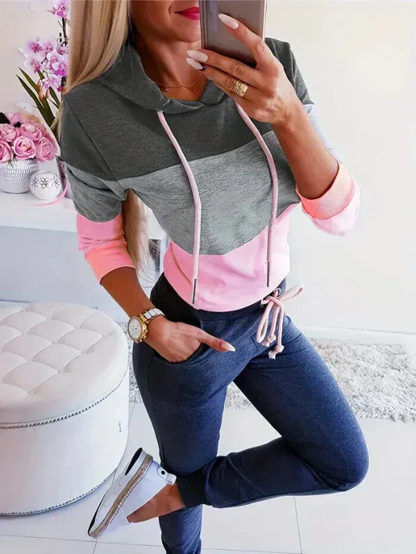 Kapuzenpullover Damen Lange Ärmel