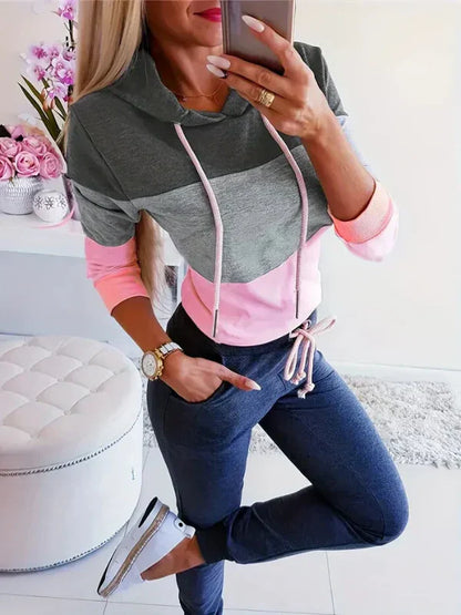 Kapuzenpullover Damen Lange Ärmel