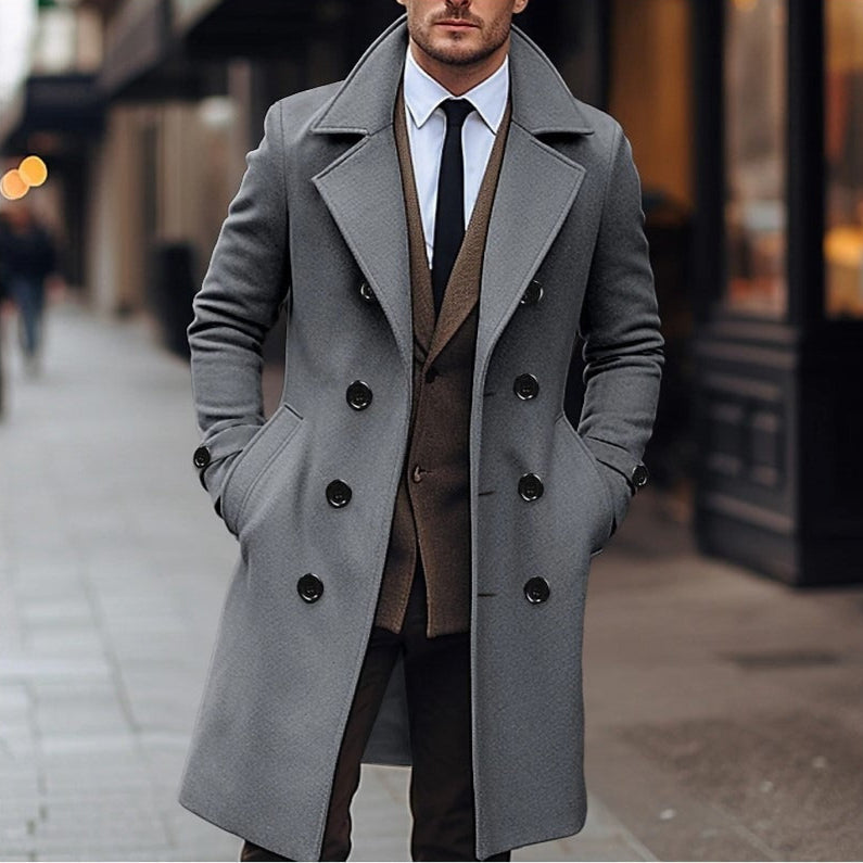 Herren Wollmantel Russell Warm Elegant
