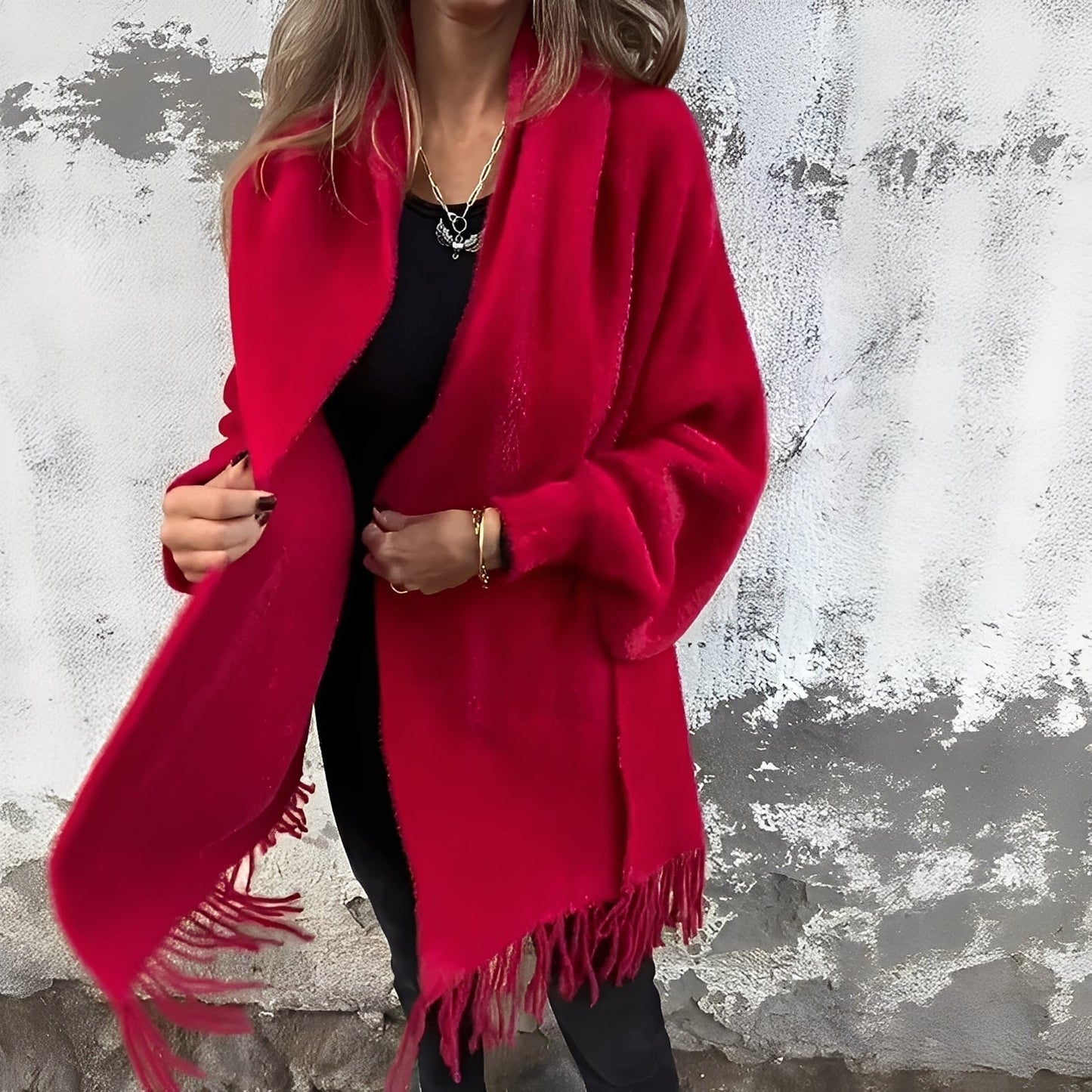 Modische Damen Strickjacke Lässig Chic