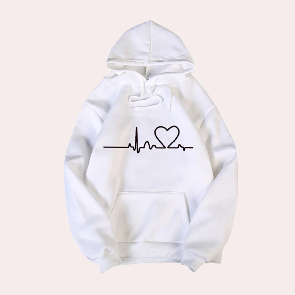 Kapuzenpullover Bequem Graffitidruck Relaxed Fit