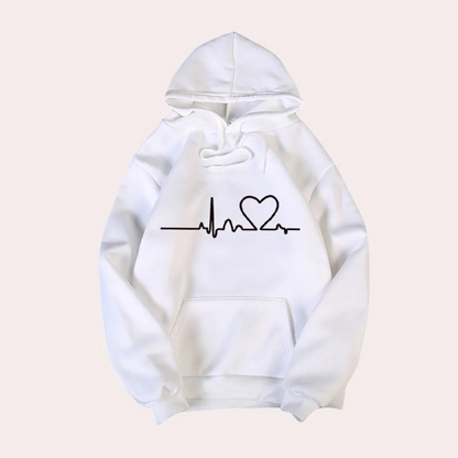 Kapuzenpullover Bequem Graffitidruck Relaxed Fit