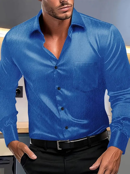 Elegantes Kleid Slim Fit Seide Spitze Kragen
