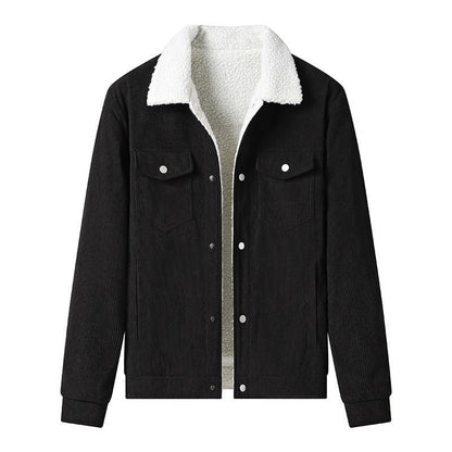 Herren Cordjacke Fleece Innen, Lässig Modern