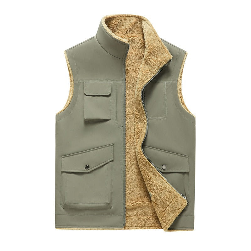 Herren Weste Outdoor Stil Vieltaschig Praktisch - IdealeKleiden