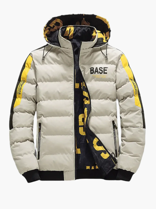 Stylische Winterjacke Kapuze Stehkragen Gesteppt