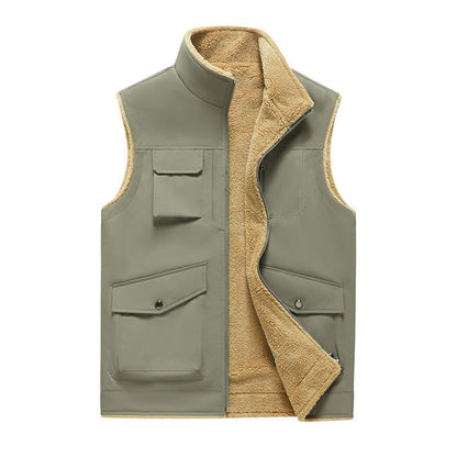 Herren Bodywarmer Fleece Soft Outdoor Taschenjacke - IdealeKleiden