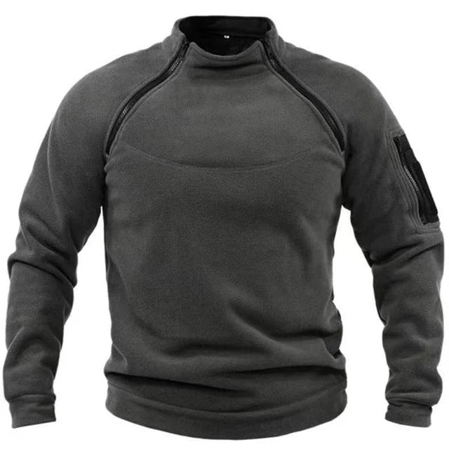 Kuschel Kleid Fleece Bequem Hoher Kragen - IdealeKleiden