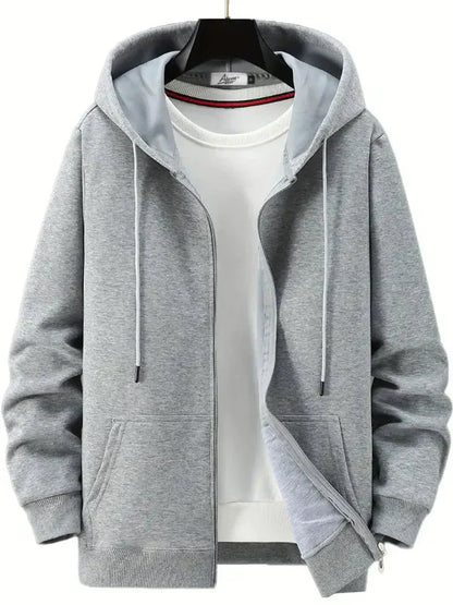Kapuzenpullover mit Reißverschluss und Vordertaschen