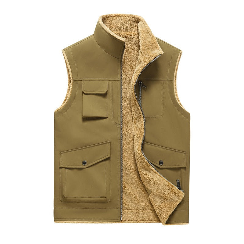Herren Bodywarmer Fleece Soft Outdoor Taschenjacke