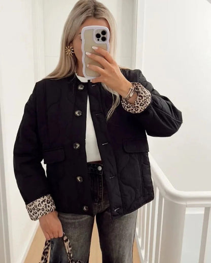 Elegante Leopardenjacke Damen Design