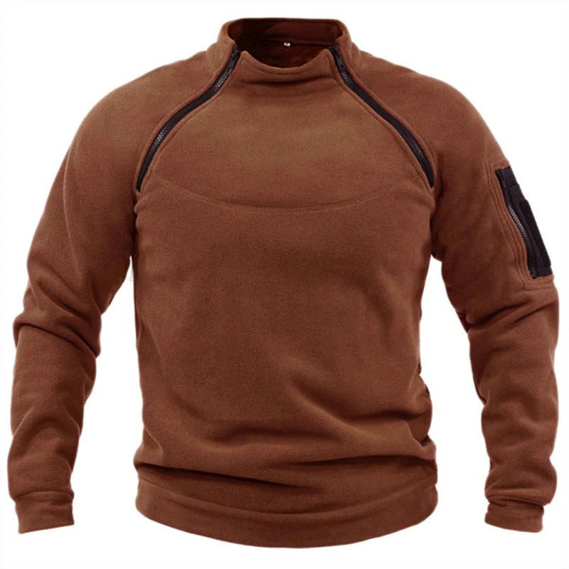 Kuschel Kleid Fleece Bequem Hoher Kragen