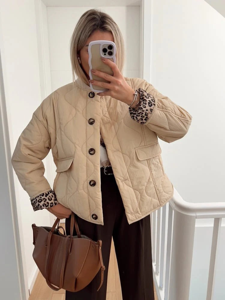 Elegante Leopardenjacke Damen Design