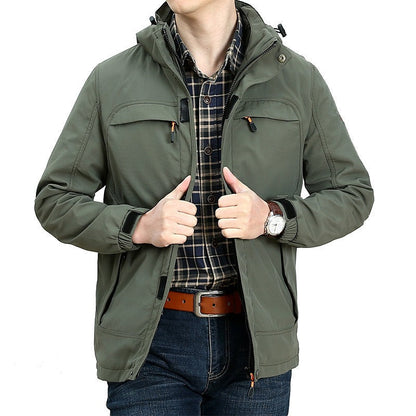 Herren Freizeitjacke Funktionale Taschen Outdoor